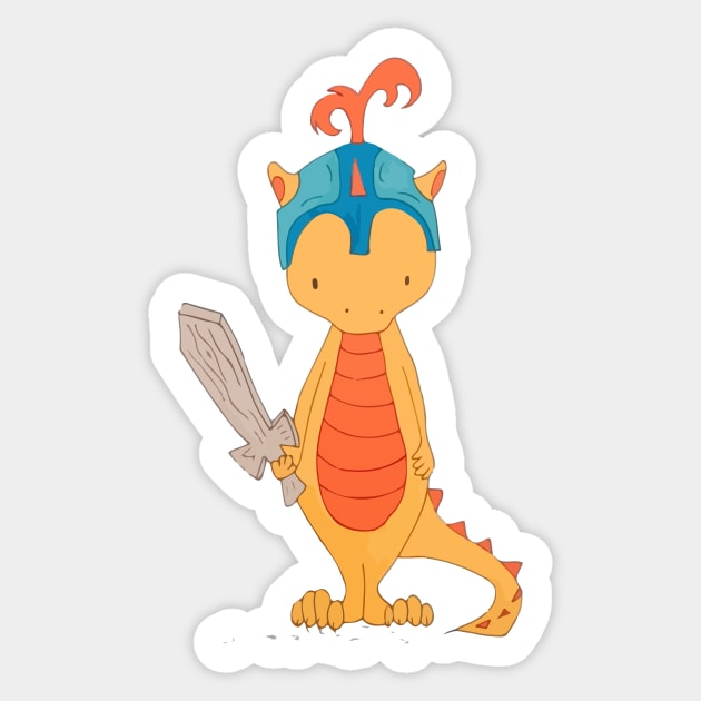 Dragon Knight Sticker by wildmagnolia